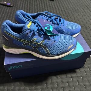 ASICS GT-3000 5 victoria blue/Indiglo blue/ safety green Running shoes Size 9